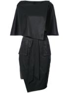 Thomas Wylde Asymmetric Fitted Dress - Black