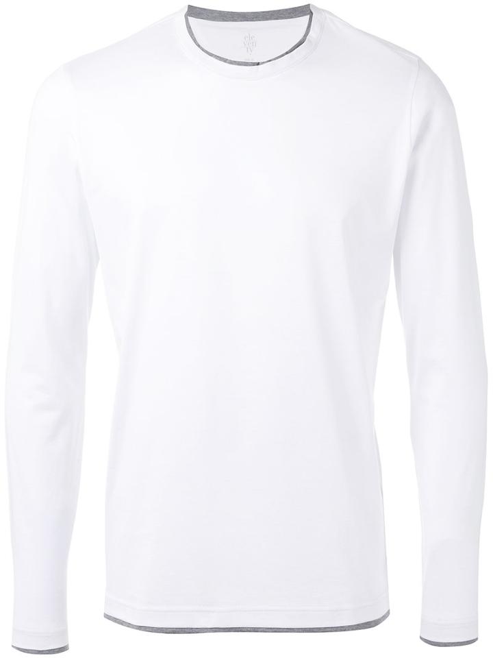Eleventy - Crew Neck Sweatshirt - Men - Cotton - S, White, Cotton