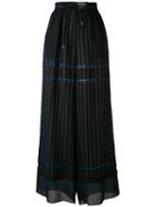 Sacai - Pleated Skirt - Women - Polyester/cupro - 1, Blue, Polyester/cupro