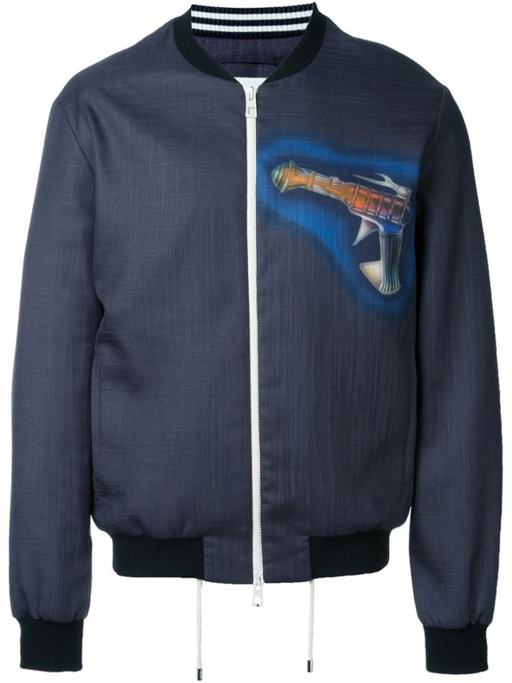 Loewe 'gun' Bomber Jacket - Blue