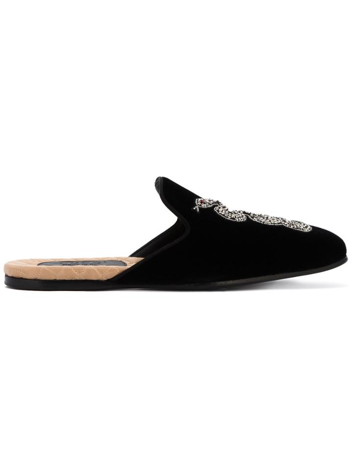 Gucci Lawrence Snake Slippers - Unavailable