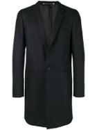 Ps By Paul Smith Single-breasted Fitted Coat - Black