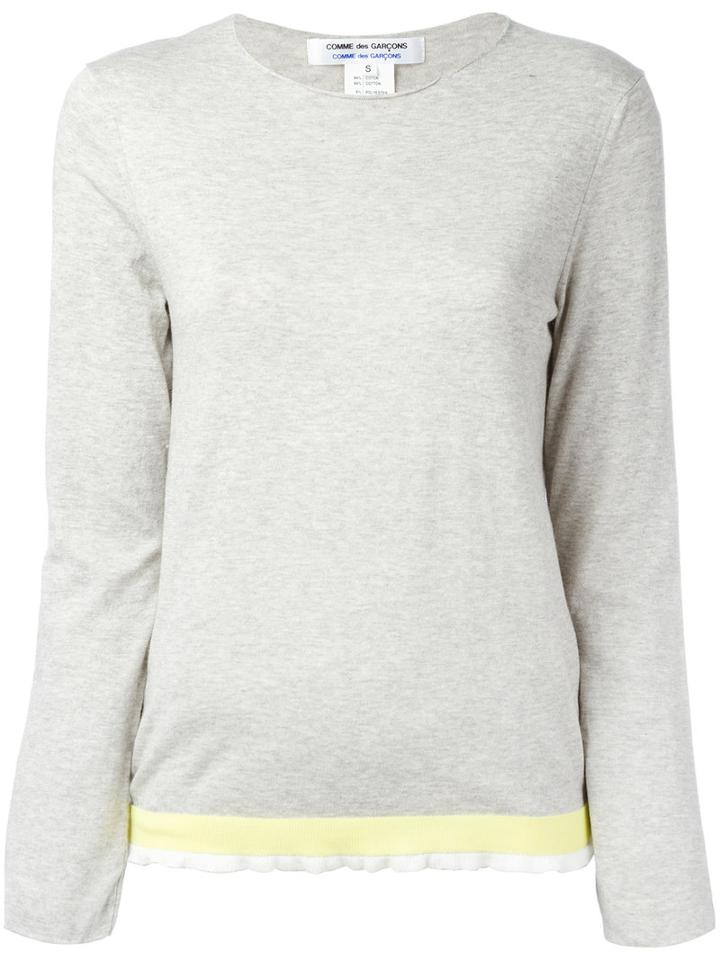 Comme Des Garçons Comme Des Garçons - Knitted Top - Women - Cotton/polyester - M, Women's, Grey, Cotton/polyester