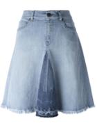 Diesel Flared Denim Skirt, Women's, Size: 26, Blue, Cotton/spandex/elastane