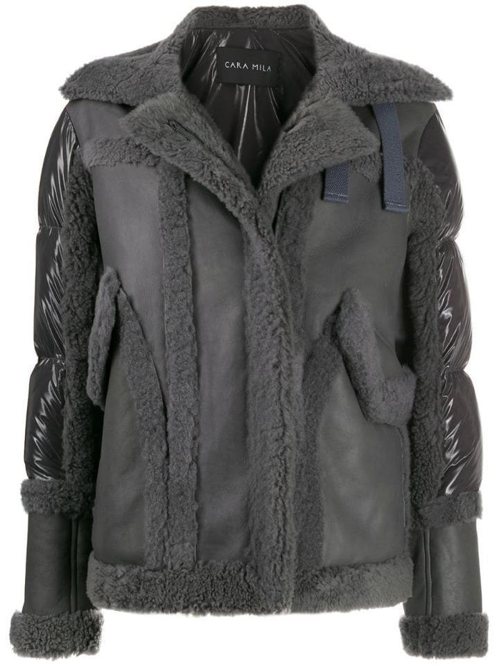 Cara Mila Jo Padded-panel Jacket - Grey