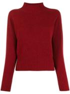 Ymc Knitted Wool Jumper - Red