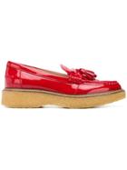 Tod's Tassel Detailed Loafers - Red