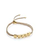 Monica Vinader Gp Linear Bead Bracelet - Gold