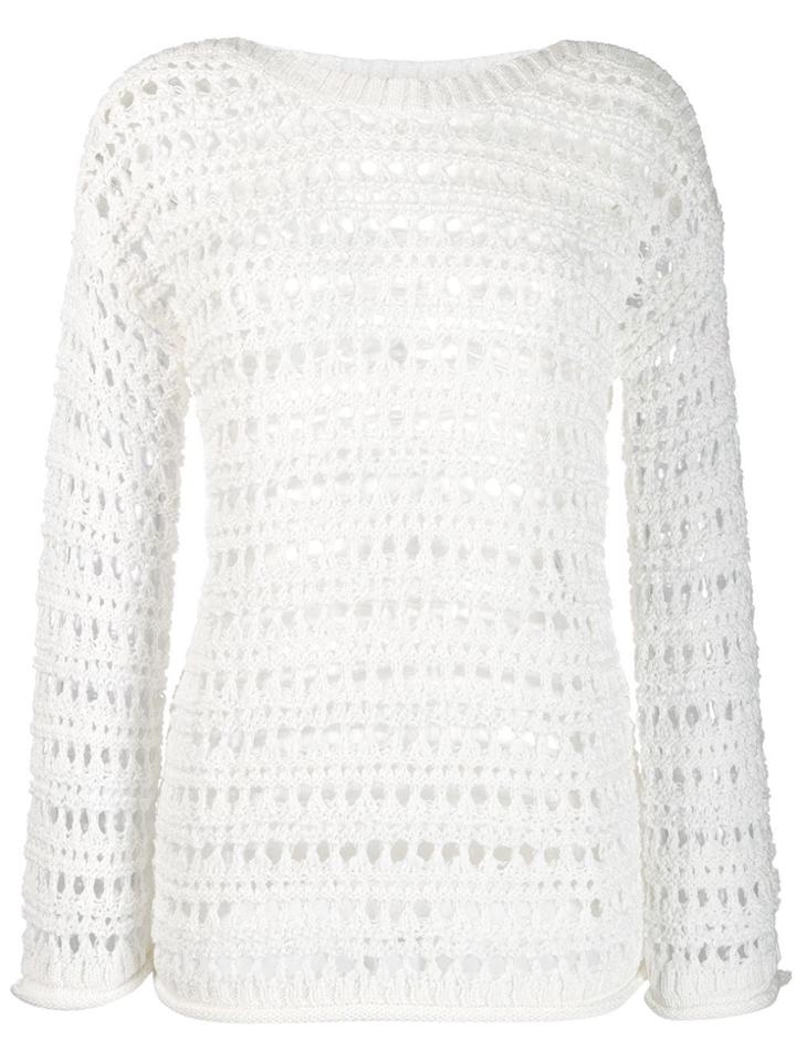Twin-set Loose Knit Jumper - White