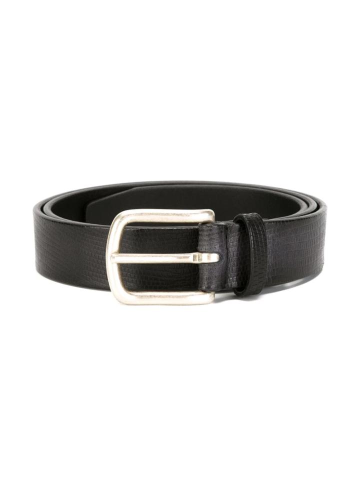 Orciani Classic Belt, Men's, Size: 85, Grey, Leather