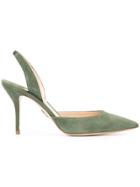 Paul Andrew Pointed Toe Pumps - Green
