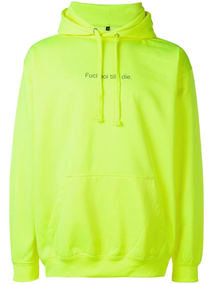 F.a.m.t. Graphic Print Hoodie - Yellow