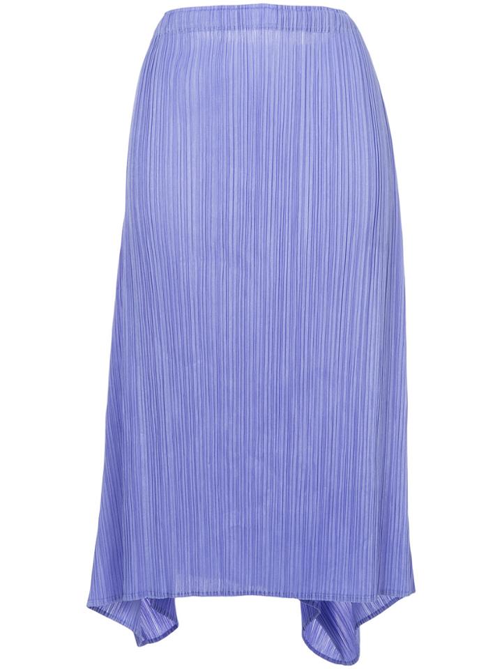 Issey Miyake Vintage Tie-up Pleated Skirt - Pink & Purple