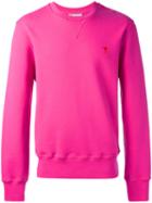 Ami Alexandre Mattiussi - Ami De Coeur Sweatshirt - Men - Cotton - S, Pink/purple, Cotton