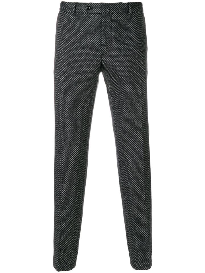 Incotex Micro Pattern Tailored Trousers - Grey