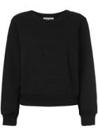 Moschino Relief Logo Sweatshirt - Black
