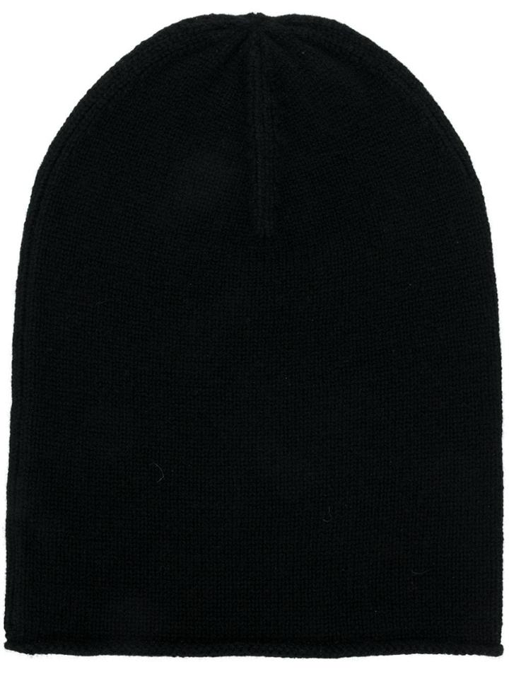 Allude Fine Knit Beanie - Black