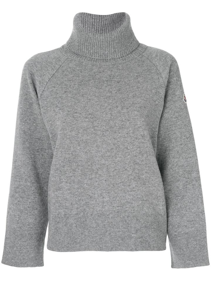 Moncler Roll Neck Jumper - Grey