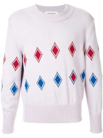 Namacheko Geometric Knit Sweater - Purple