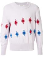 Namacheko Geometric Knit Sweater - Purple