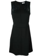 Sonia By Sonia Rykiel Embroidered Lace Panel Detail Dress, Women's, Size: 36, Black, Cotton/viscose/polyamide/spandex/elastane