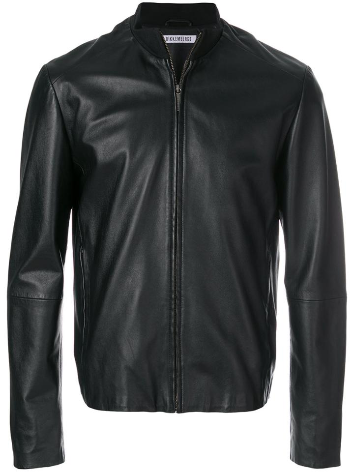 Dirk Bikkembergs Zipped Bomber Jacket - Black