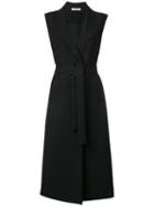 Vivetta Sleeveless Belted Coat, Women's, Size: 40, Black, Polyester/viscose/cotton/cupro