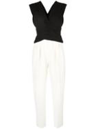 Max Mara Bicolour Jumpsuit, Women's, Size: 40, Black, Polyester/triacetate/acetate/polyamide