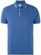 Peuterey - Striped Collar Polo Shirt - Men - Cotton - L, Blue, Cotton