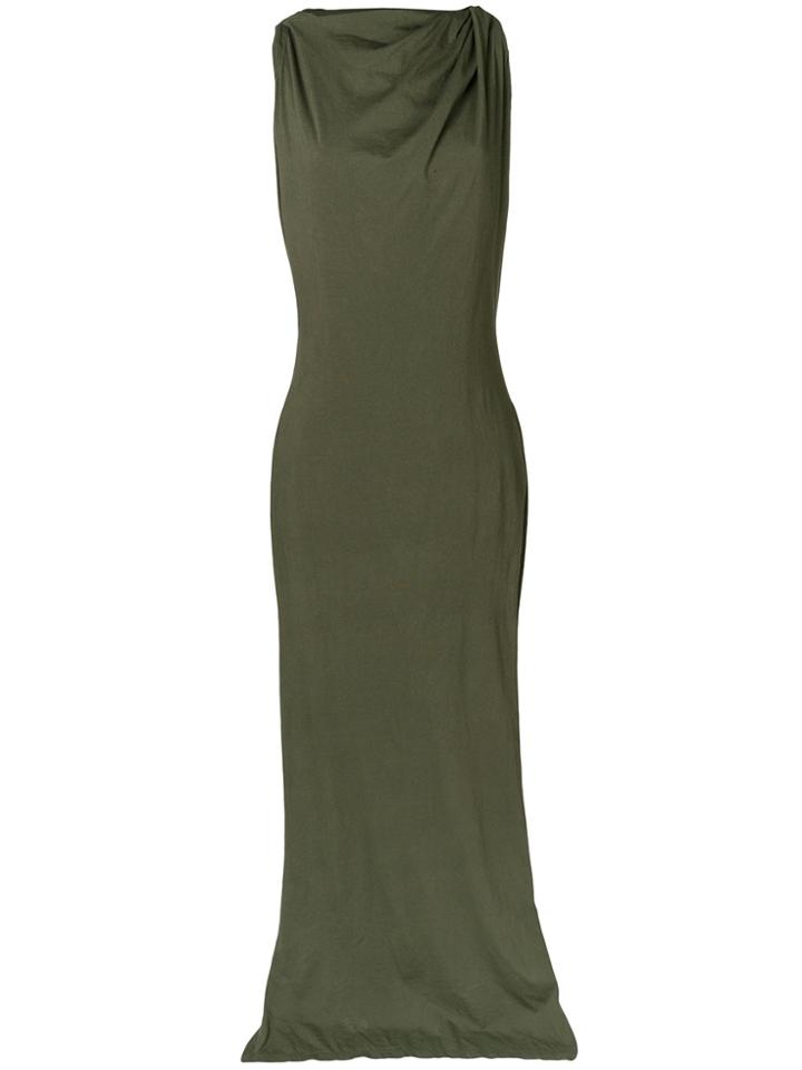Rick Owens Drkshdw Draped Gown - Green