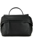 Tod's Wave Tote, Women's, Black, Calf Leather