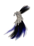 Lanvin Jewelled Feather Brooch - Metallic