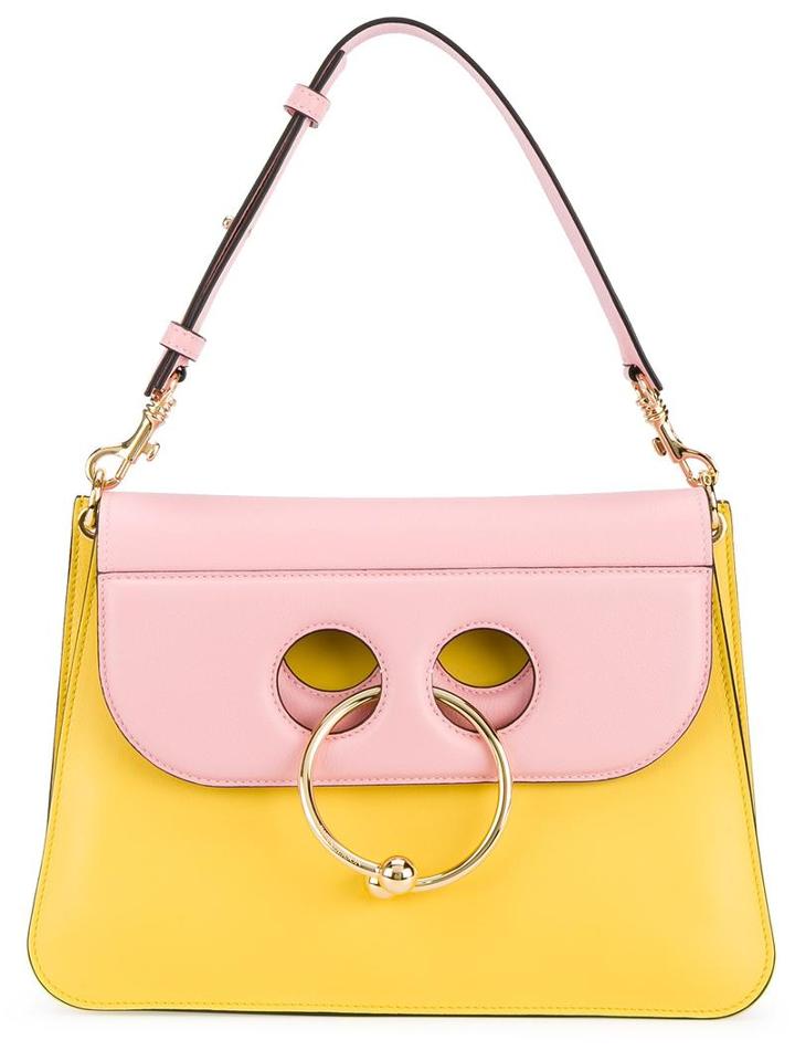 J.w.anderson 'pierce' Bag, Women's, Pink/purple, Leather/suede/metal