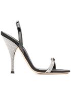 Marco De Vincenzo Bow Embellished Sandals - Black