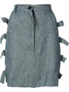 Nina Ricci Tonal Dots A-line Skirt - Grey