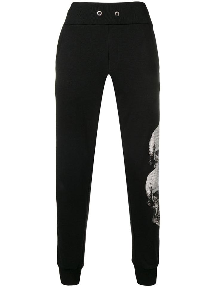 Philipp Plein Side Zip Track Pants - Black