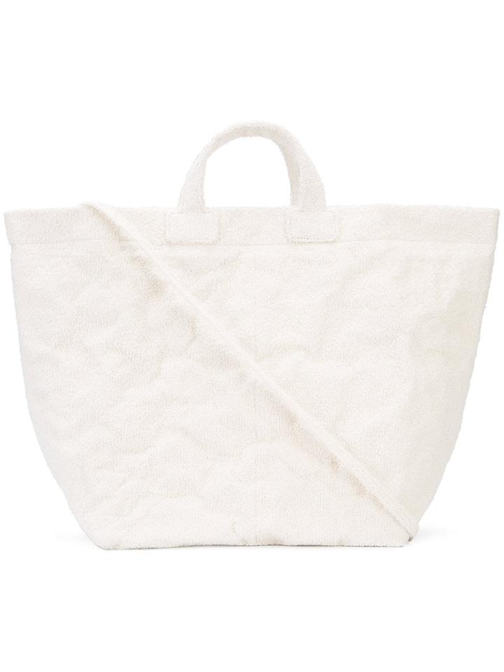 Zilla Large Shopper Bag, Women's, White, Aluminium/cotton