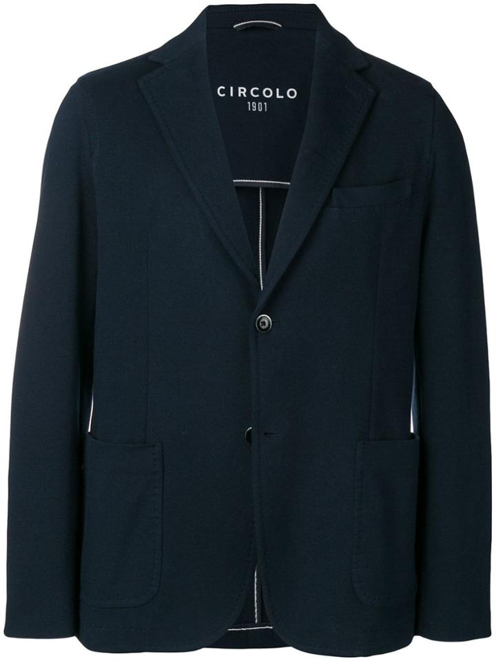 Circolo 1901 Classic Casual Blazer - Blue
