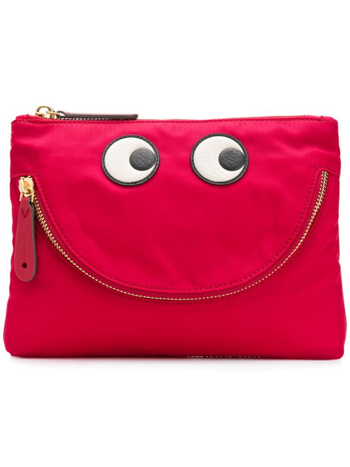 Anya Hindmarch Happy Eyes Pouch - Red
