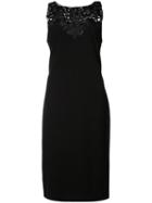 Josie Natori Embroidered Sheath Dress - Black