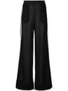 Roberto Collina Sheer Side Stripe Trousers - Black