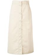 Christian Wijnants Chino Style A-line Skirt - Brown