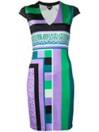 Just Cavalli Printed Mini Dress - Purple