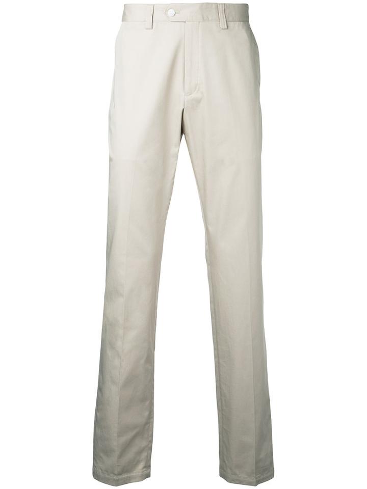 Kent & Curwen - Straight-leg Trousers - Men - Cotton - 46, Brown, Cotton