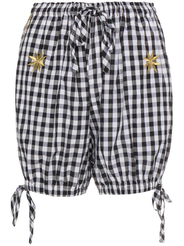 Innika Choo Avens Gingham Bloomers - Black
