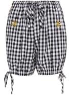 Innika Choo Avens Gingham Bloomers - Black