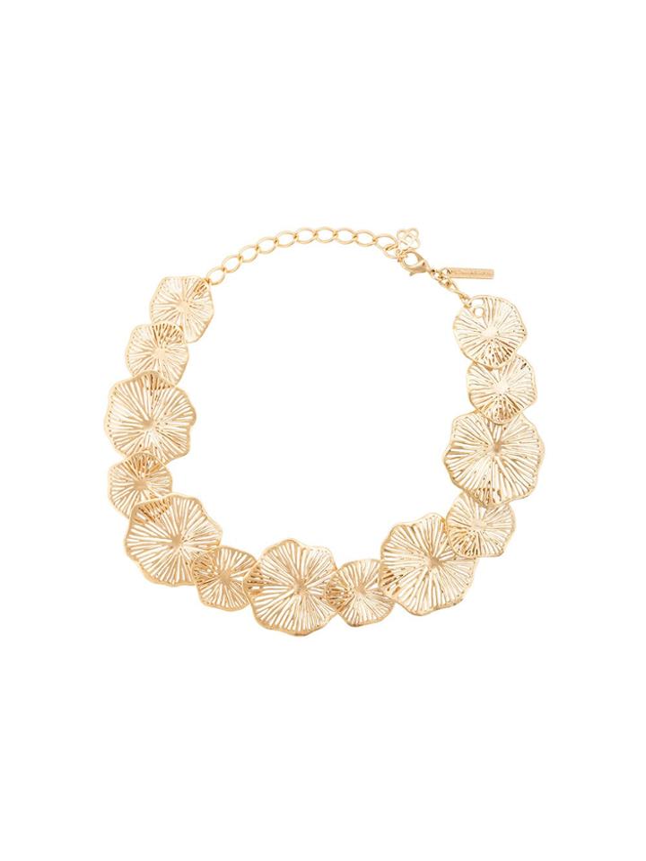 Oscar De La Renta Coral Necklace - Yellow & Orange