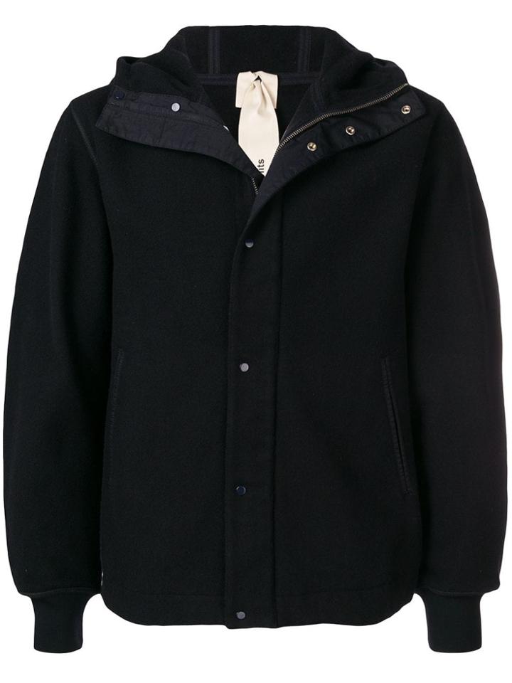 Ten-c Zip Hooded Jacket - Blue