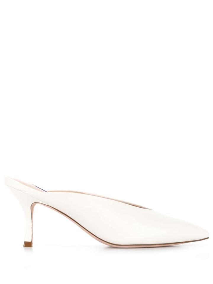 Stuart Weitzman Lulah Mules - White