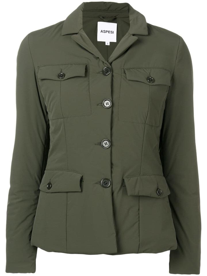 Aspesi Padded Fitted Jacket - Green